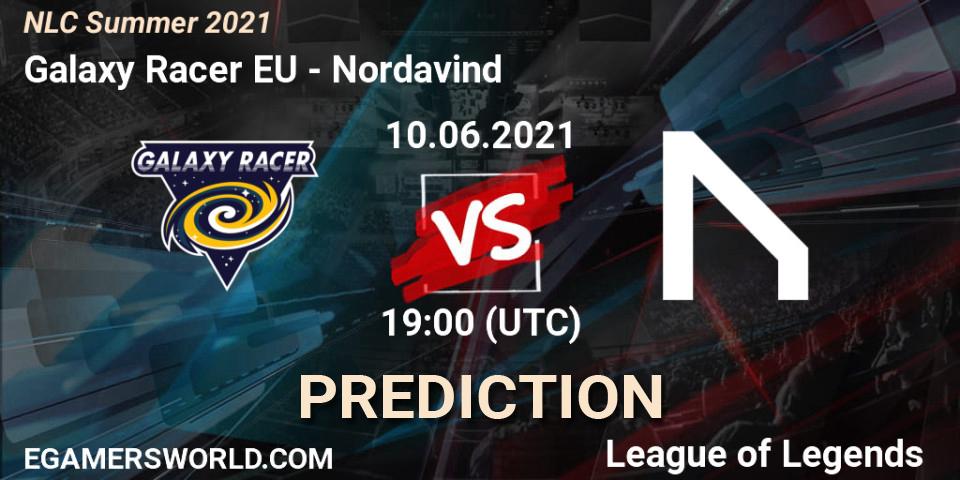Pronósticos Galaxy Racer EU - Nordavind. 10.06.2021 at 19:00. NLC Summer 2021 - LoL