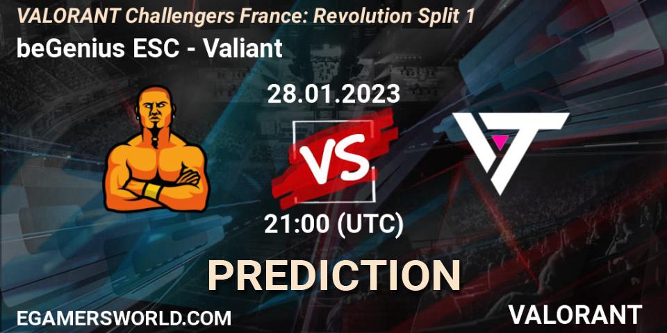 Pronósticos beGenius ESC - Valiant. 28.01.23. VALORANT Challengers 2023 France: Revolution Split 1 - VALORANT