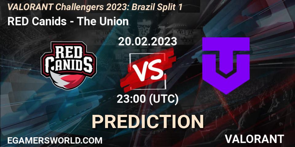 Pronósticos RED Canids - The Union. 21.02.2023 at 23:00. VALORANT Challengers 2023: Brazil Split 1 - VALORANT