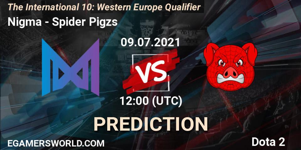 Pronósticos Nigma Galaxy - Spider Pigzs. 09.07.2021 at 13:34. The International 10: Western Europe Qualifier - Dota 2