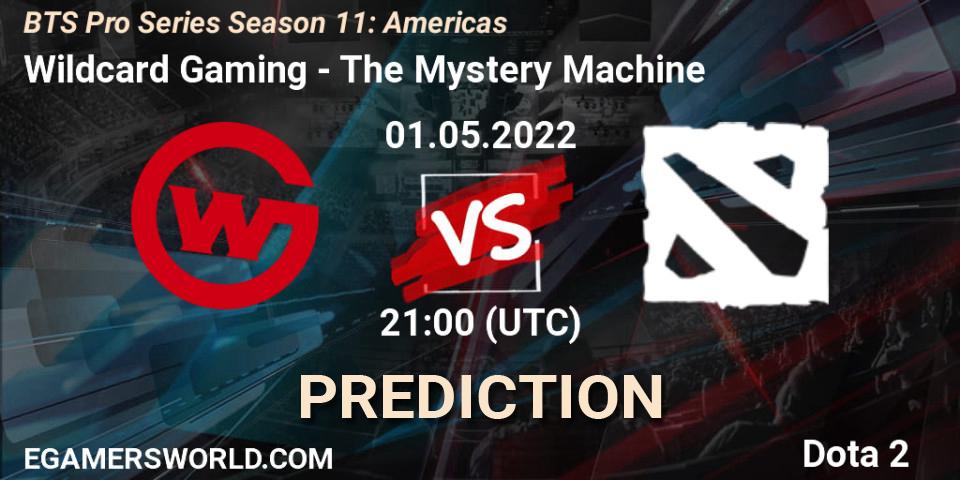 Pronósticos Wildcard Gaming - The Mystery Machine. 01.05.2022 at 21:03. BTS Pro Series Season 11: Americas - Dota 2