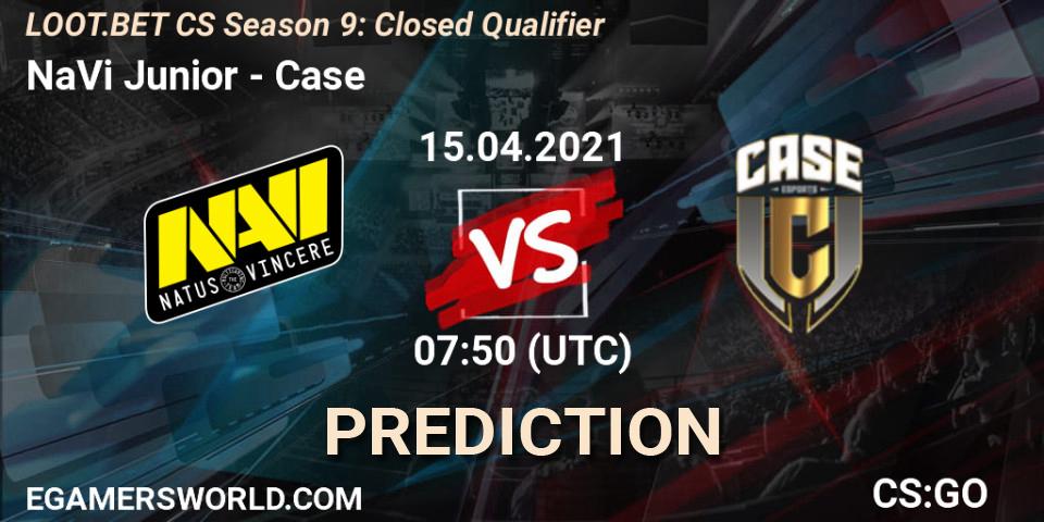Pronósticos NaVi Junior - Case. 15.04.2021 at 07:50. LOOT.BET CS Season 9: Closed Qualifier - Counter-Strike (CS2)
