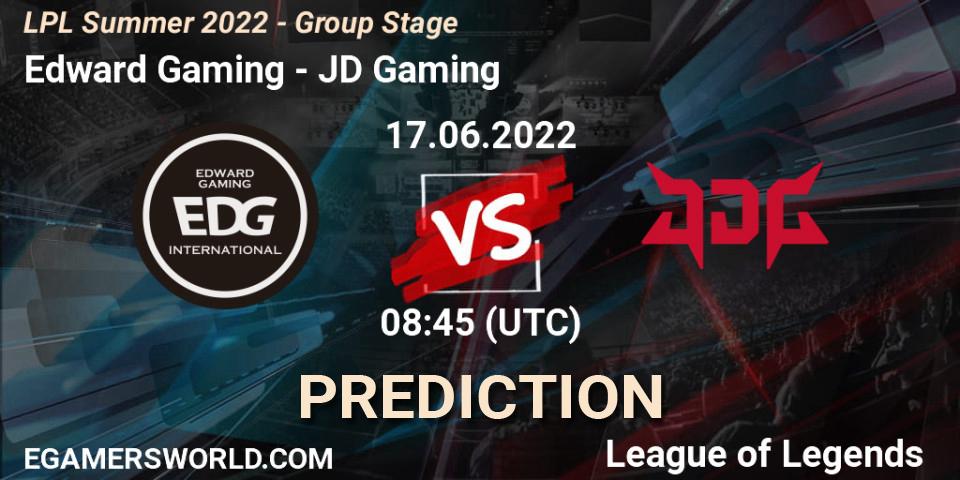 Pronósticos Edward Gaming - JD Gaming. 17.06.22. LPL Summer 2022 - Group Stage - LoL