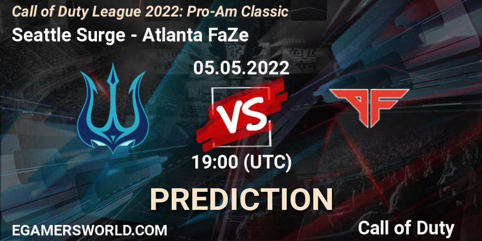 Pronósticos Seattle Surge - Atlanta FaZe. 05.05.22. Call of Duty League 2022: Pro-Am Classic - Call of Duty