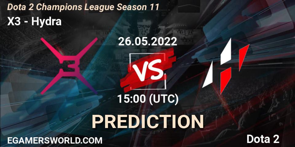 Pronósticos X3 - Hydra. 26.05.2022 at 15:01. Dota 2 Champions League Season 11 - Dota 2