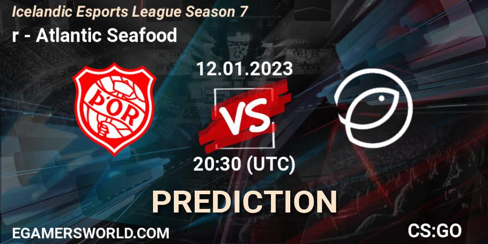 Pronósticos Þór - Atlantic Seafood. 12.01.2023 at 20:30. Icelandic Esports League Season 7 - Counter-Strike (CS2)