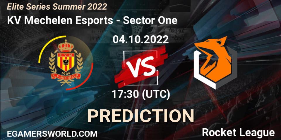 Pronósticos KV Mechelen Esports - Sector One. 04.10.22. Elite Series Summer 2022 - Rocket League