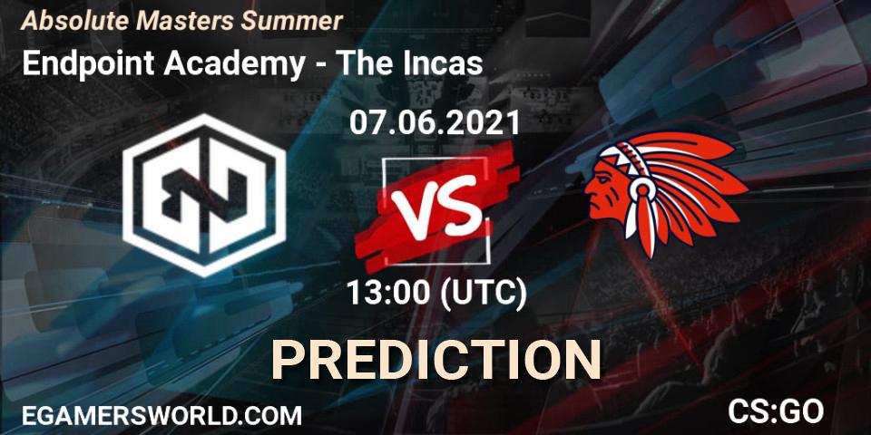 Pronósticos Endpoint Academy - The Incas. 07.06.2021 at 13:00. Absolute Masters Summer - Counter-Strike (CS2)