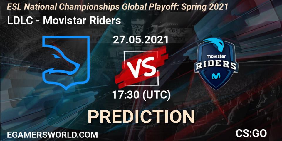 Pronósticos LDLC - Movistar Riders. 27.05.21. ESL National Championships Global Playoff: Spring 2021 - CS2 (CS:GO)