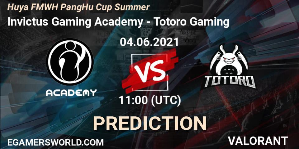 Pronósticos Invictus Gaming Academy - Totoro Gaming. 04.06.2021 at 11:00. Huya FMWH PangHu Cup Summer - VALORANT