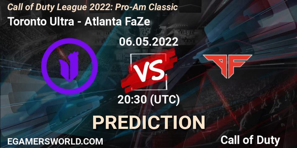 Pronósticos Toronto Ultra - Atlanta FaZe. 06.05.22. Call of Duty League 2022: Pro-Am Classic - Call of Duty