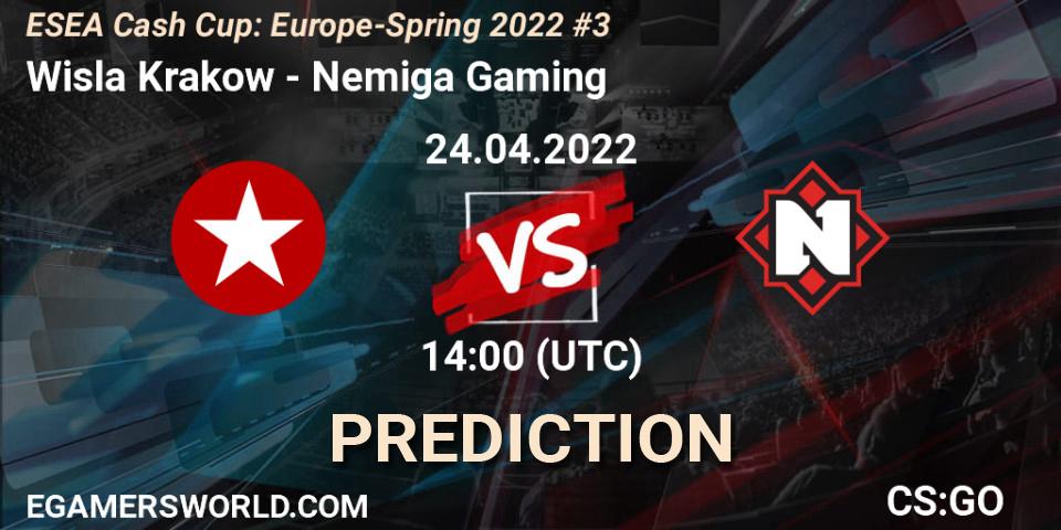 Pronósticos Wisla Krakow - Nemiga Gaming. 24.04.2022 at 14:00. ESEA Cash Cup: Europe - Spring 2022 #3 - Counter-Strike (CS2)