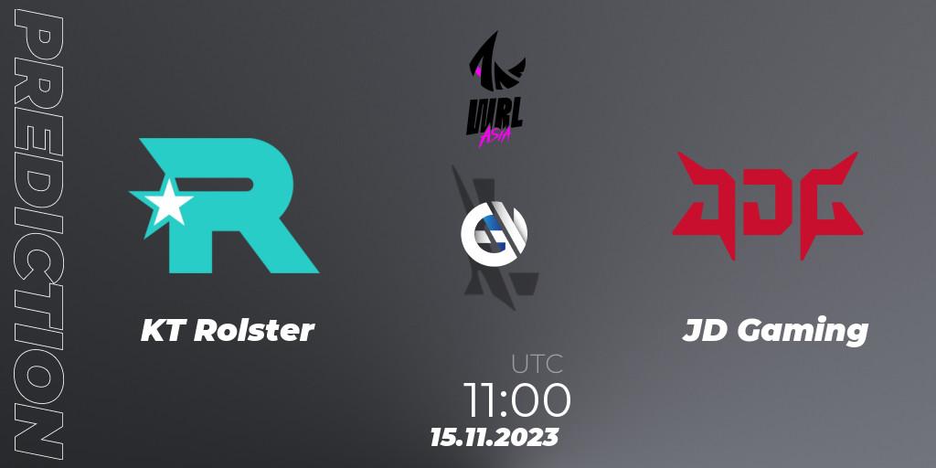 Pronósticos KT Rolster - JD Gaming. 15.11.2023 at 11:00. WRL Asia 2023 - Season 2 - Regular Season - Wild Rift