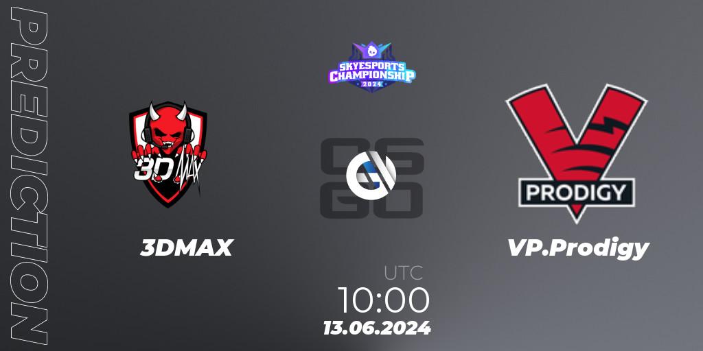 Pronósticos 3DMAX - VP.Prodigy. 13.06.2024 at 10:00. Skyesports Championship 2024: European Qualifier - Counter-Strike (CS2)