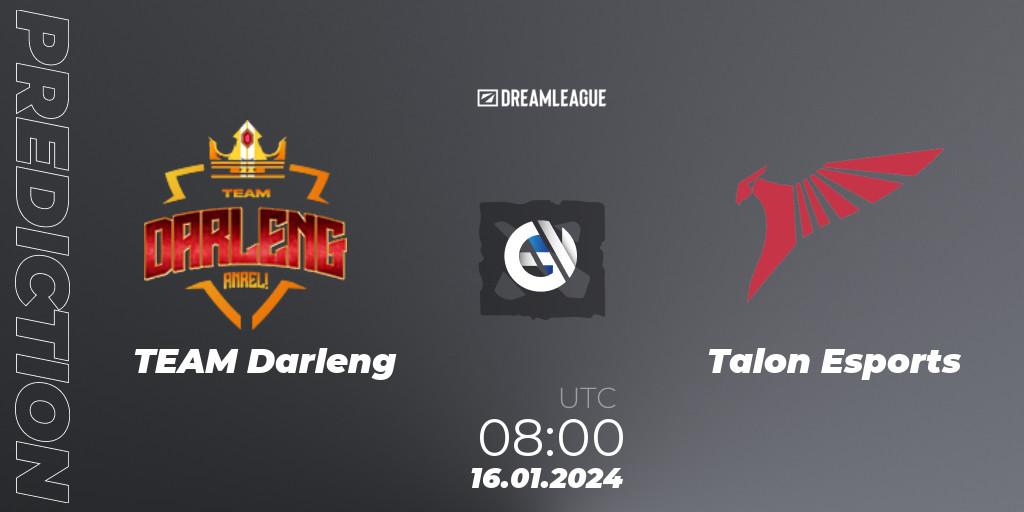 Pronósticos TEAM Darleng - Talon Esports. 16.01.2024 at 08:00. DreamLeague Season 22: Southeast Asia Closed Qualifier - Dota 2