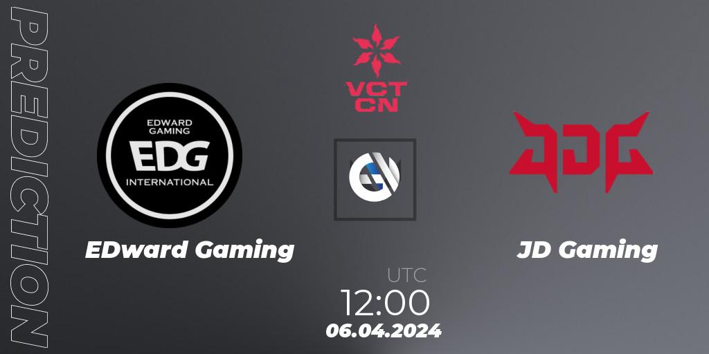Pronósticos EDward Gaming - JD Gaming. 06.04.24. VALORANT Champions Tour China 2024: Stage 1 - Group Stage - VALORANT