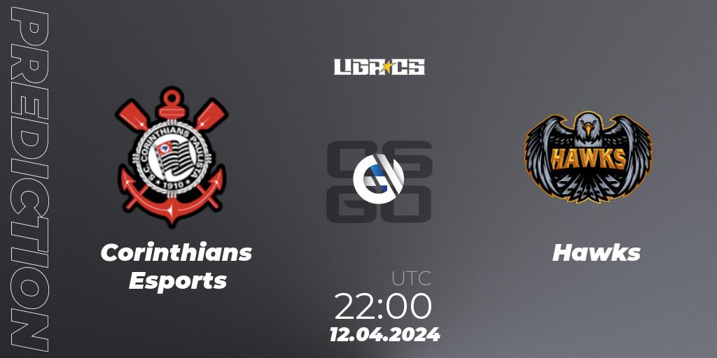 Pronósticos Corinthians Esports - Hawks. 12.04.24. LIGA CS: Summer 2024 - CS2 (CS:GO)