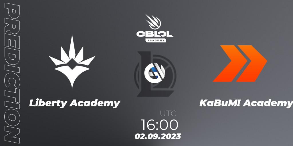 Pronósticos Liberty Academy - KaBuM! Academy. 02.09.2023 at 16:00. CBLOL Academy Split 2 2023 - Playoffs - LoL