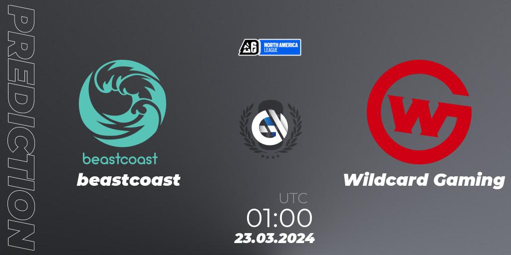 Pronósticos beastcoast - Wildcard Gaming. 23.03.24. North America League 2024 - Stage 1 - Rainbow Six