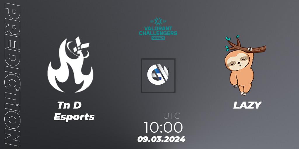 Pronósticos Tàn Dư Esports - LAZY. 09.03.2024 at 10:00. VALORANT Challengers 2024 Vietnam: Split 1 - VALORANT