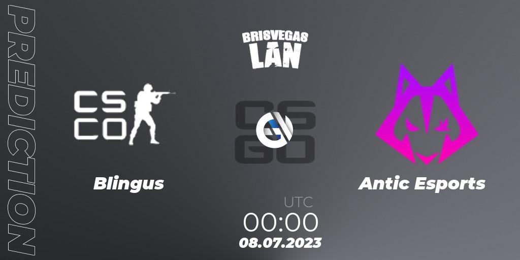 Pronósticos Blingus - Antic Esports. 08.07.2023 at 00:00. BrisVegas Winter 2023 - Counter-Strike (CS2)