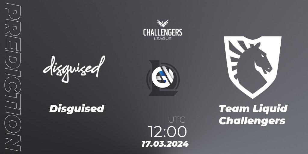 Pronósticos Disguised - Team Liquid Challengers. 17.03.24. NACL 2024 Spring - Playoffs - LoL