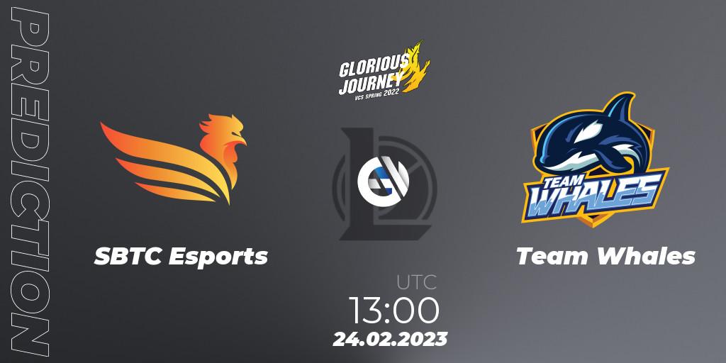 Pronósticos SBTC Esports - Team Whales. 02.03.2023 at 08:00. VCS Spring 2023 - Group Stage - LoL