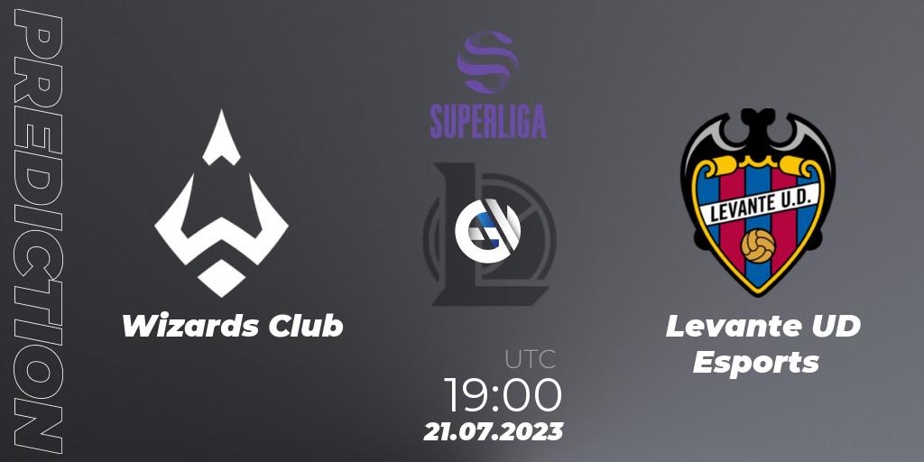 Pronósticos Wizards Club - Levante UD Esports. 21.07.23. LVP Superliga 2nd Division 2023 Summer - LoL