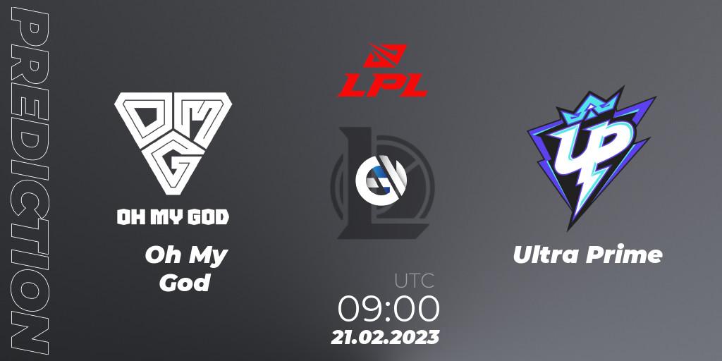 Pronósticos Oh My God - Ultra Prime. 21.02.23. LPL Spring 2023 - Group Stage - LoL