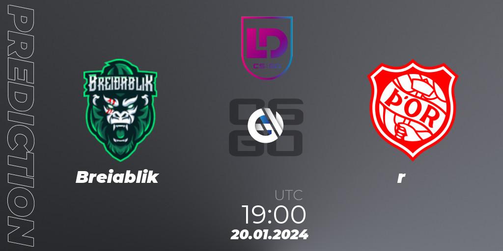 Pronósticos Breiðablik - Þór. 20.01.2024 at 19:00. Icelandic Esports League Season 8: Regular Season - Counter-Strike (CS2)
