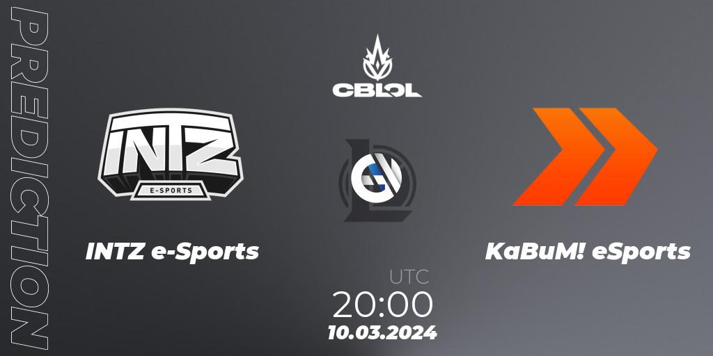 Pronósticos INTZ e-Sports - KaBuM! eSports. 10.03.24. CBLOL Split 1 2024 - Group Stage - LoL
