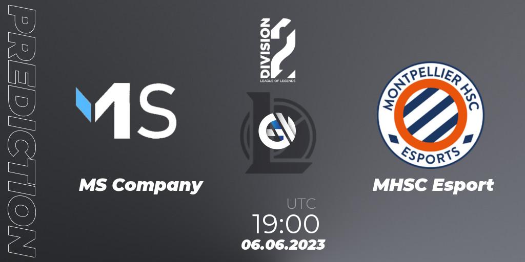 Pronósticos MS Company - MHSC Esport. 06.06.23. LFL Division 2 Summer 2023 - Group Stage - LoL