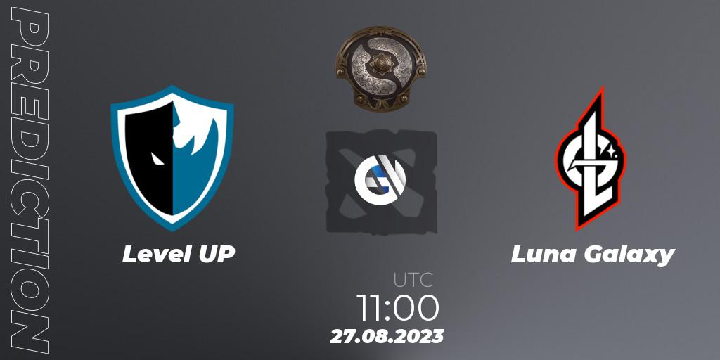 Pronósticos Level UP - Luna Galaxy. 27.08.2023 at 10:34. The International 2023 - Western Europe Qualifier - Dota 2