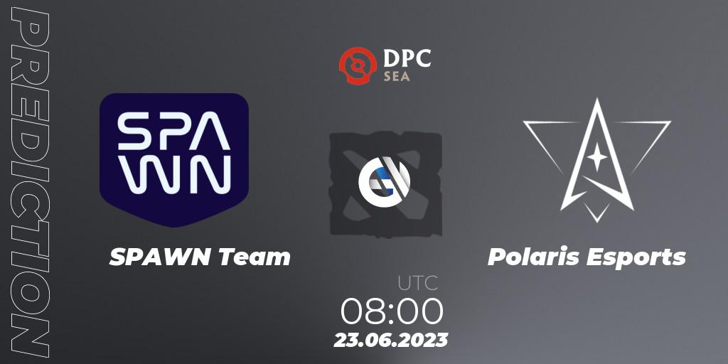 Pronósticos SPAWN Team - Polaris Esports. 23.06.23. DPC 2023 Tour 3: SEA Division II (Lower) - Dota 2