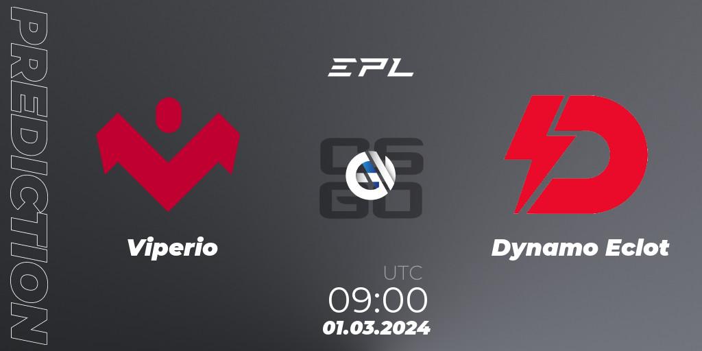 Pronósticos Viperio - Dynamo Eclot. 01.03.2024 at 09:00. European Pro League Season 14 - Counter-Strike (CS2)