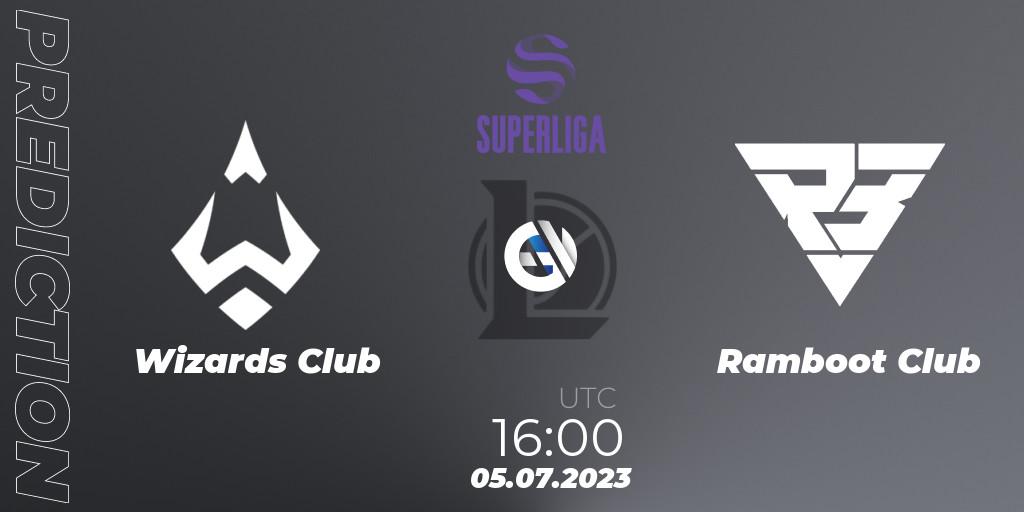 Pronósticos Wizards Club - Ramboot Club. 05.07.23. LVP Superliga 2nd Division 2023 Summer - LoL