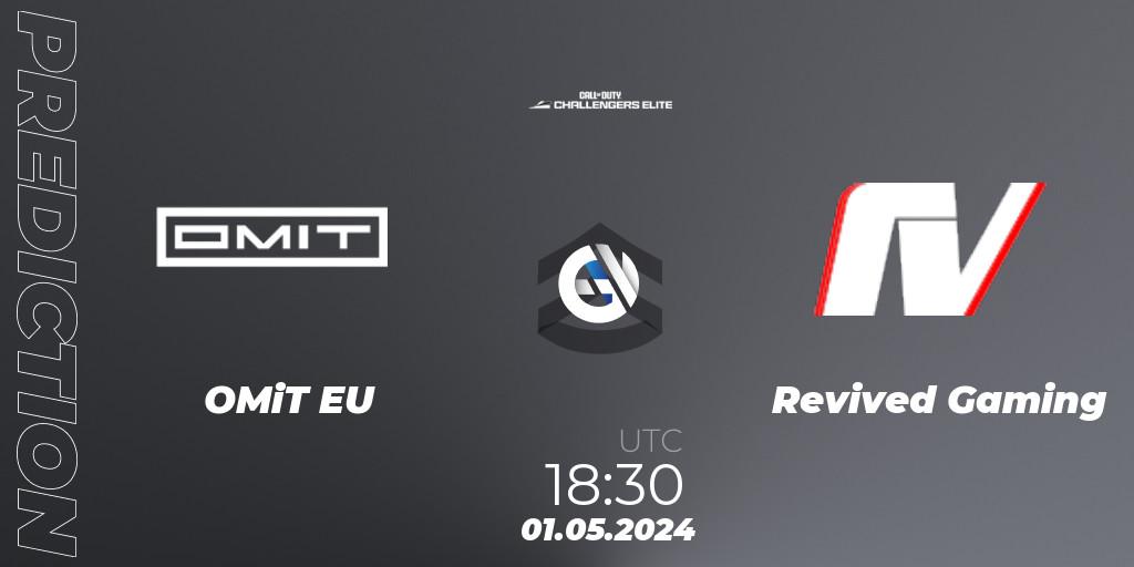 Pronósticos OMiT EU - Revived Gaming. 01.05.2024 at 18:30. Call of Duty Challengers 2024 - Elite 2: EU - Call of Duty