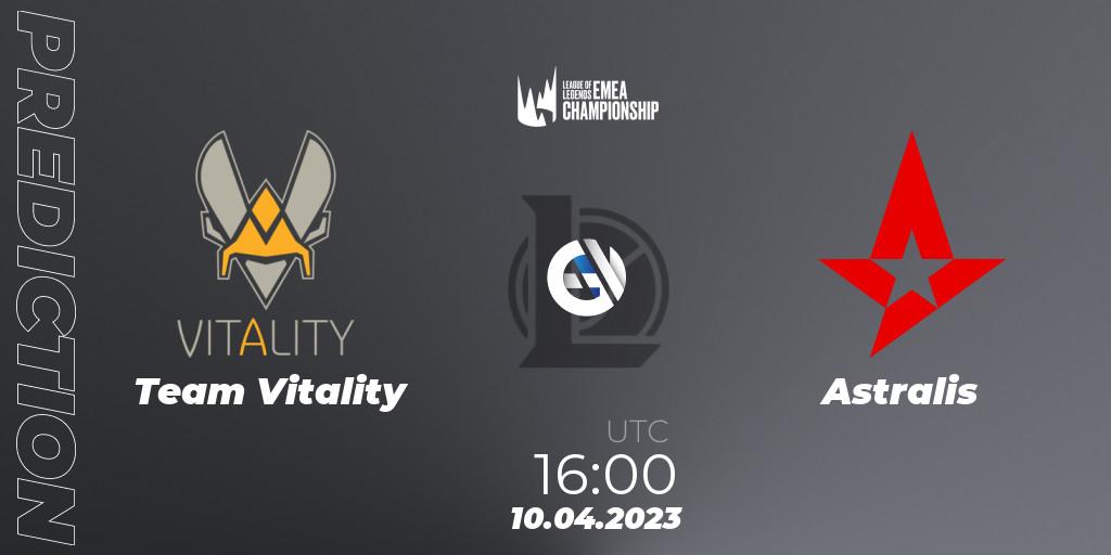 Pronósticos Team Vitality - Astralis. 10.04.23. LEC Spring 2023 - Group Stage - LoL