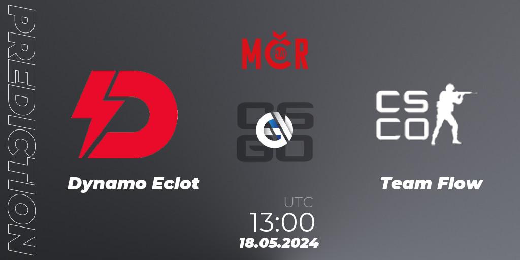 Pronósticos Dynamo Eclot - Team Flow. 18.05.2024 at 13:00. Tipsport Cup Spring 2024: Online Stage - Counter-Strike (CS2)