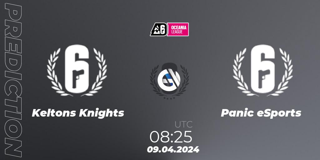 Pronósticos Keltons Knights - Panic eSports. 09.04.24. Oceania League 2024 - Stage 1 - Rainbow Six