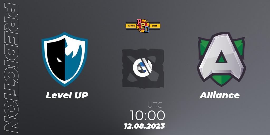Pronósticos Level UP - Alliance. 12.08.23. BetBoom Dacha - Online Stage - Dota 2