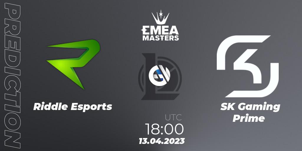 Pronósticos Riddle Esports - SK Gaming Prime. 13.04.23. EMEA Masters Spring 2023 - Group Stage - LoL