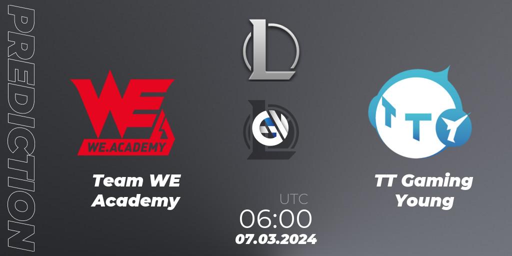 Pronósticos Team WE Academy - TT Gaming Young. 07.03.24. LDL 2024 - Stage 1 - LoL