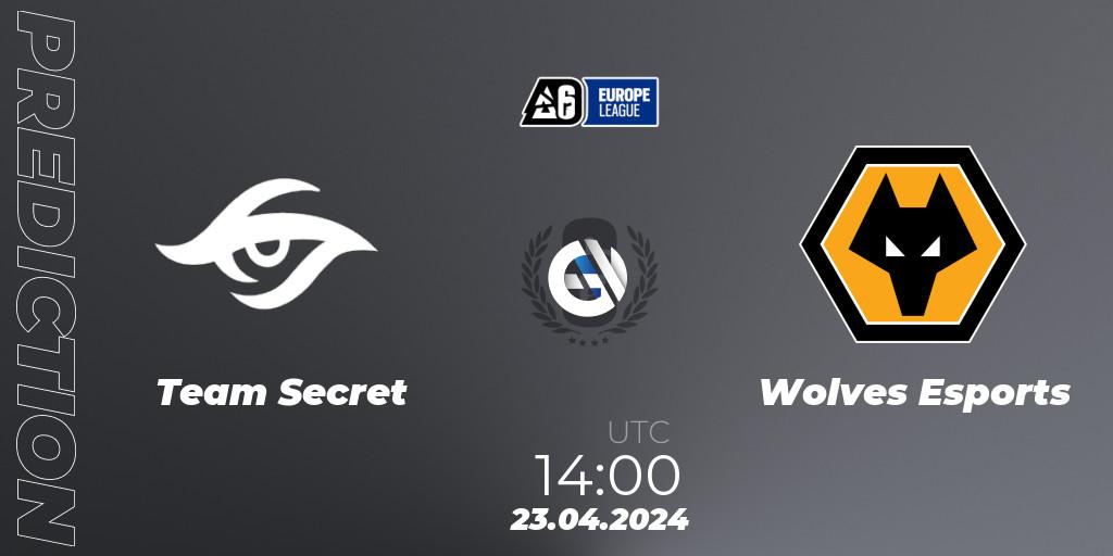 Pronósticos Team Secret - Wolves Esports. 23.04.24. Europe League 2024 - Stage 1 - Rainbow Six