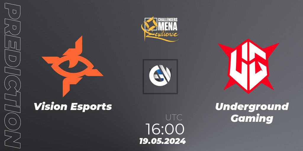 Pronósticos Vision Esports - Underground Gaming. 15.06.2024 at 16:00. VALORANT Challengers 2024 MENA: Resilience Split 2 - GCC and Iraq - VALORANT