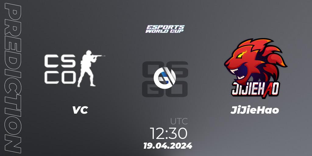 Pronósticos VC - JiJieHao. 19.04.24. Esports World Cup 2024 Middle Eastern Closed Qualifier - CS2 (CS:GO)