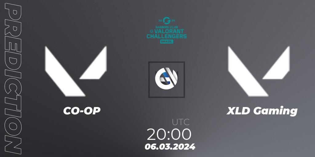 Pronósticos CO-OP - XLD Gaming. 06.03.2024 at 20:00. VALORANT Challengers Brazil 2024: Split 1 - VALORANT