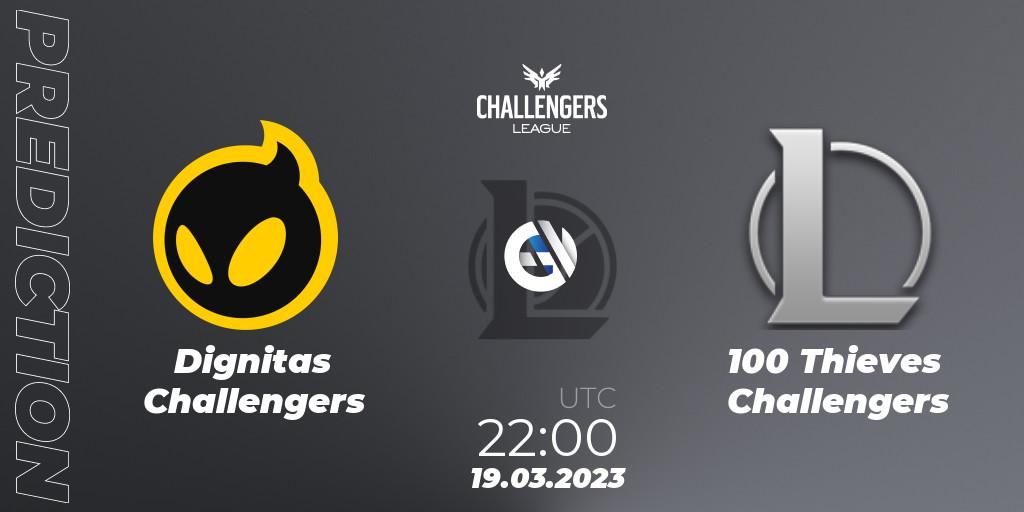 Pronósticos Dignitas Challengers - 100 Thieves Challengers. 19.03.23. NACL 2023 Spring - Playoffs - LoL