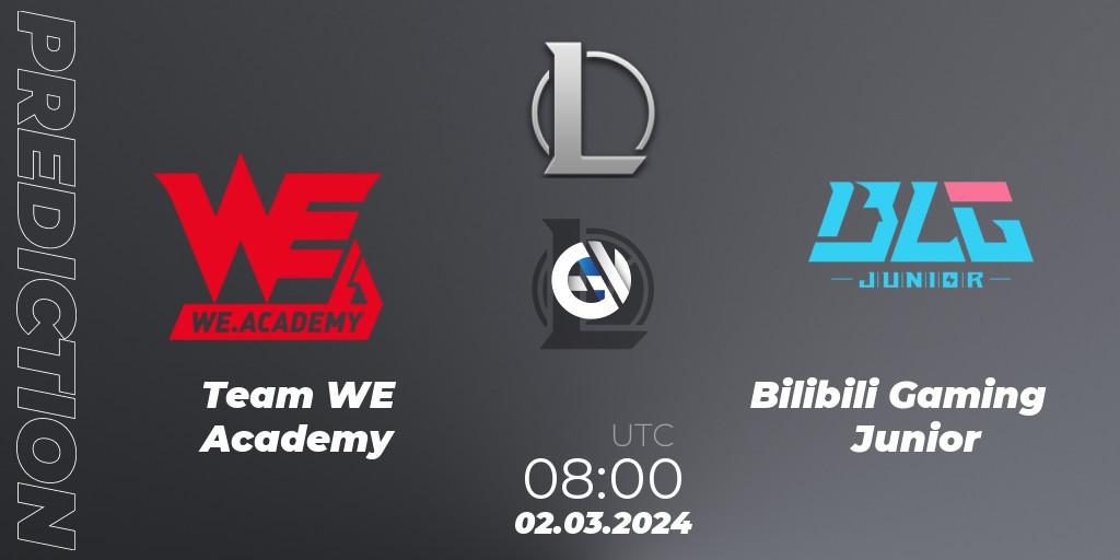 Pronósticos Team WE Academy - Bilibili Gaming Junior. 02.03.24. LDL 2024 - Stage 1 - LoL
