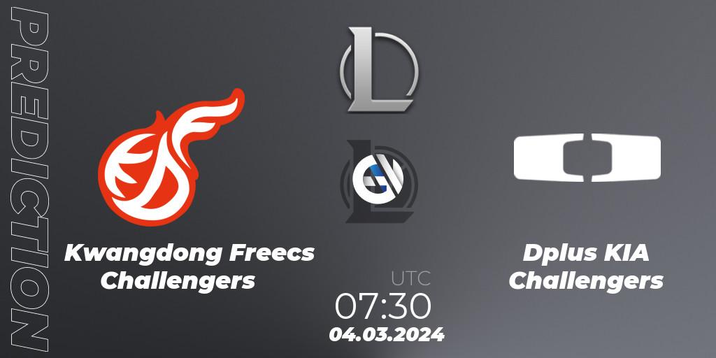 Pronósticos Kwangdong Freecs Challengers - Dplus KIA Challengers. 04.03.24. LCK Challengers League 2024 Spring - Group Stage - LoL